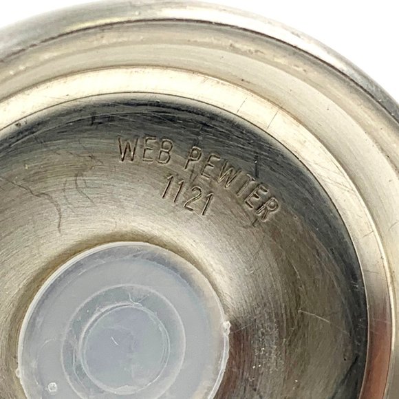 Vintage Web Pewter Salt and Pepper Shaker Set 1121 Tankard Farmhouse Country - Picture 11 of 12